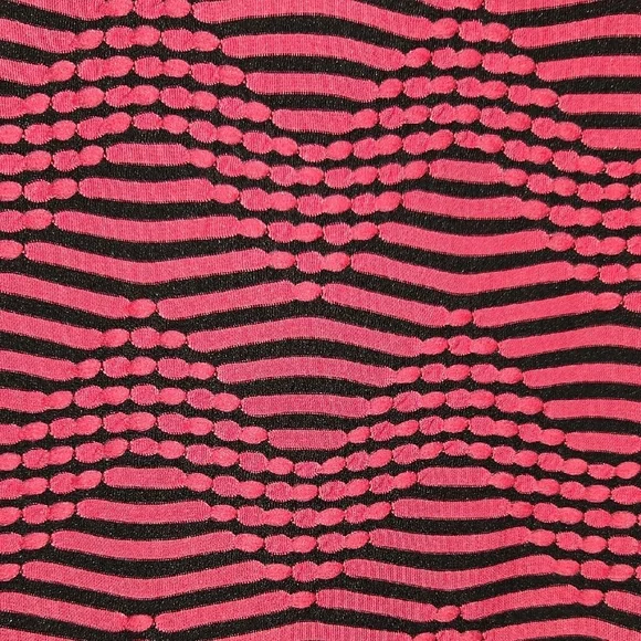 Espresso Pink and Black A-line Midi Dress - Picture 4 of 4